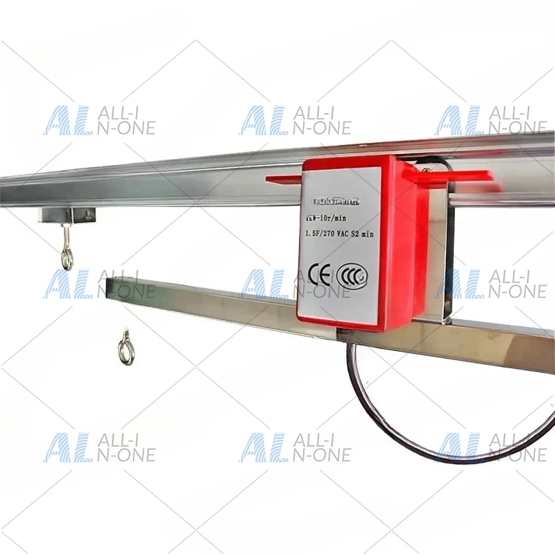 83-Inch Adjustable Indoor Hydroponic Light Rail Reflector Garden Light Mover, Motor Growth  Light Rail Track
