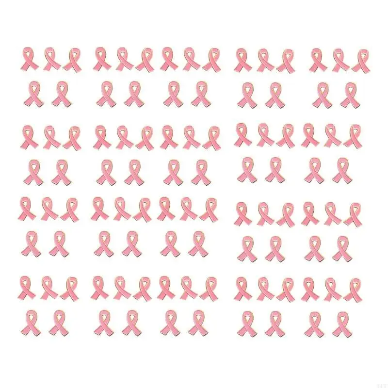 B95F Brustkrebs-Bewusstseins-Anstecknadeln, Schleife, Anstecknadel für Wohltätigkeitsaktivitäten