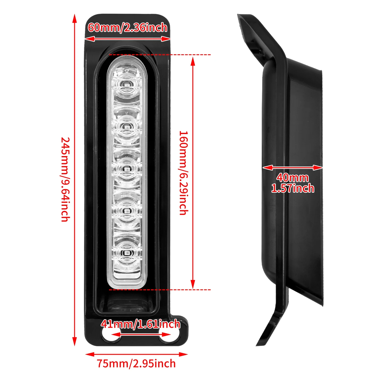 Motorcycle LED Filler Panel Lights Rear Fender Light Turn Signals for For Harley Touring Electra Glide Road King FLHTK 14-2023