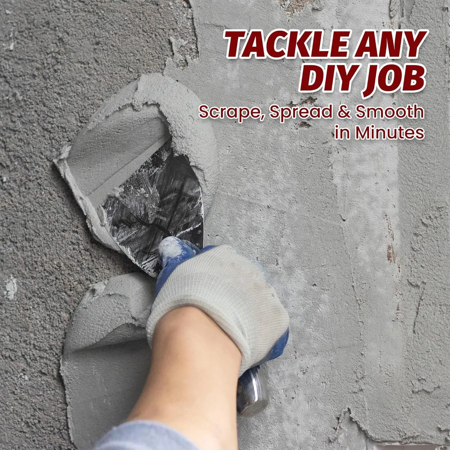 Premium Polished All-Stainless Steel Scraper Tool for Drywall Finishing,Professional Grade Putty Blade for Scraping Paint