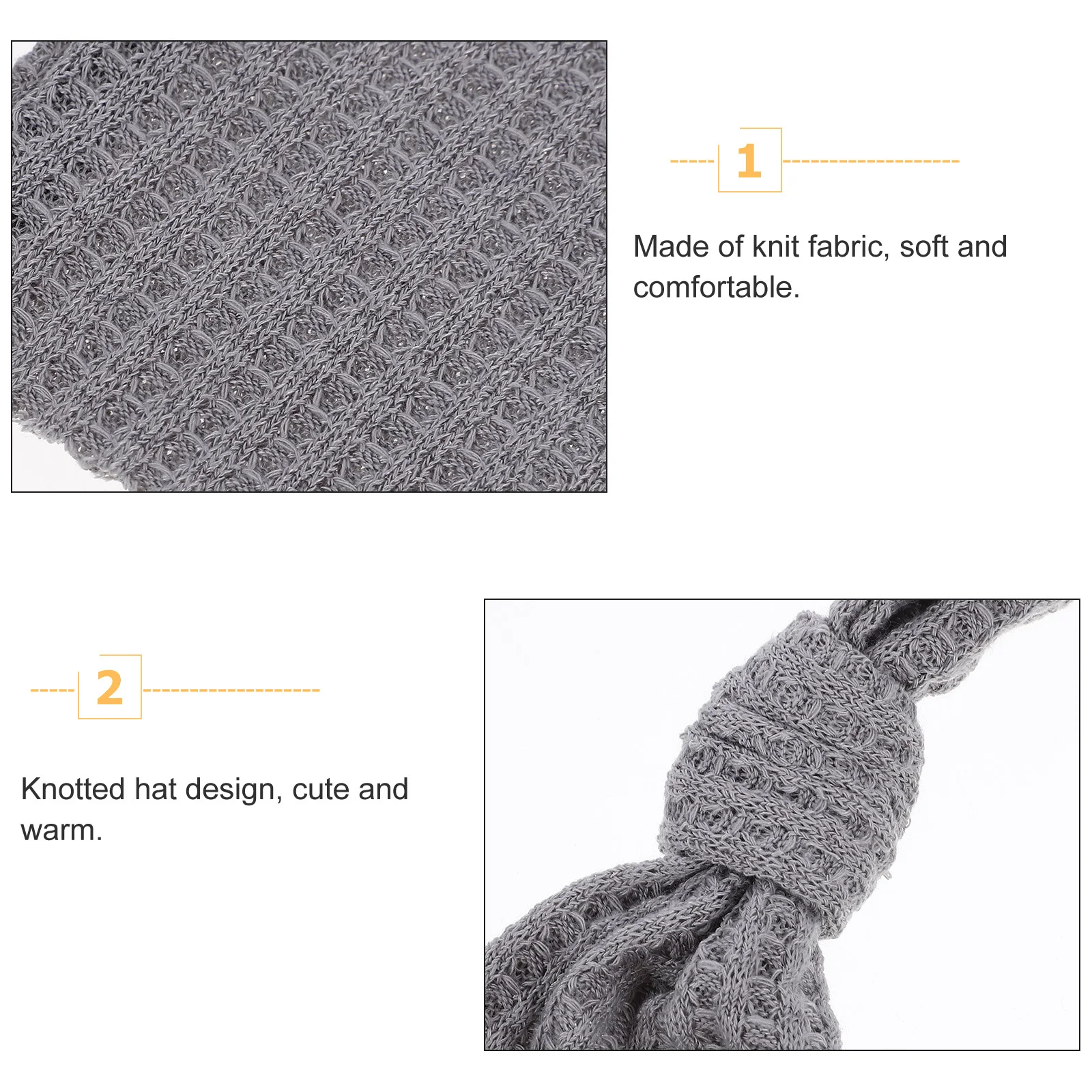 

1 set 1 Set Knit Pants Hat Photography Outfit Soft Comfortable Sleepwear Wooden Button Decor For