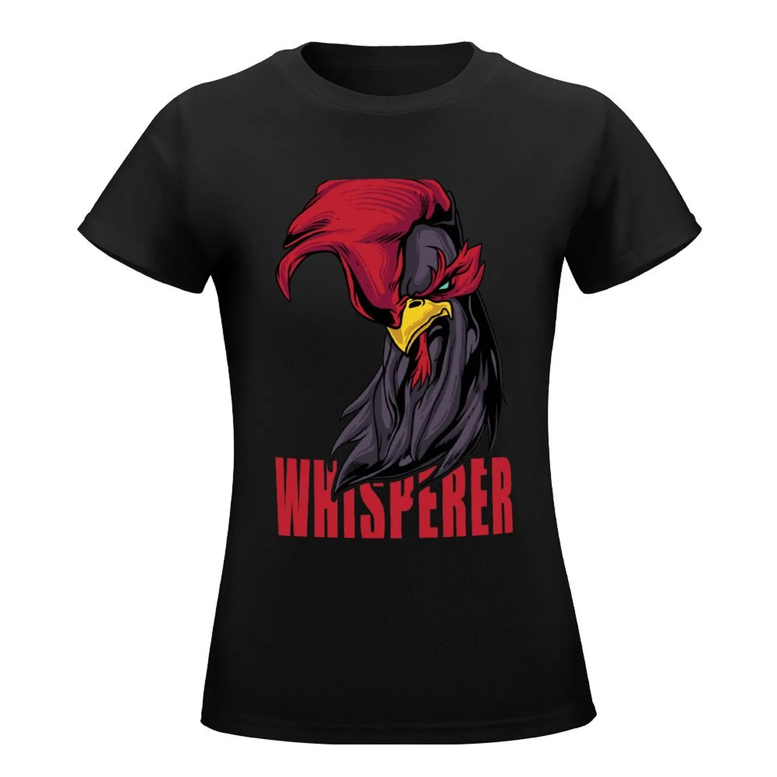 Cock Whisperer - Funny Rooster Pun! T-Shirt plus size tops Blouse funny Short sleeve tee western t shirts for Women