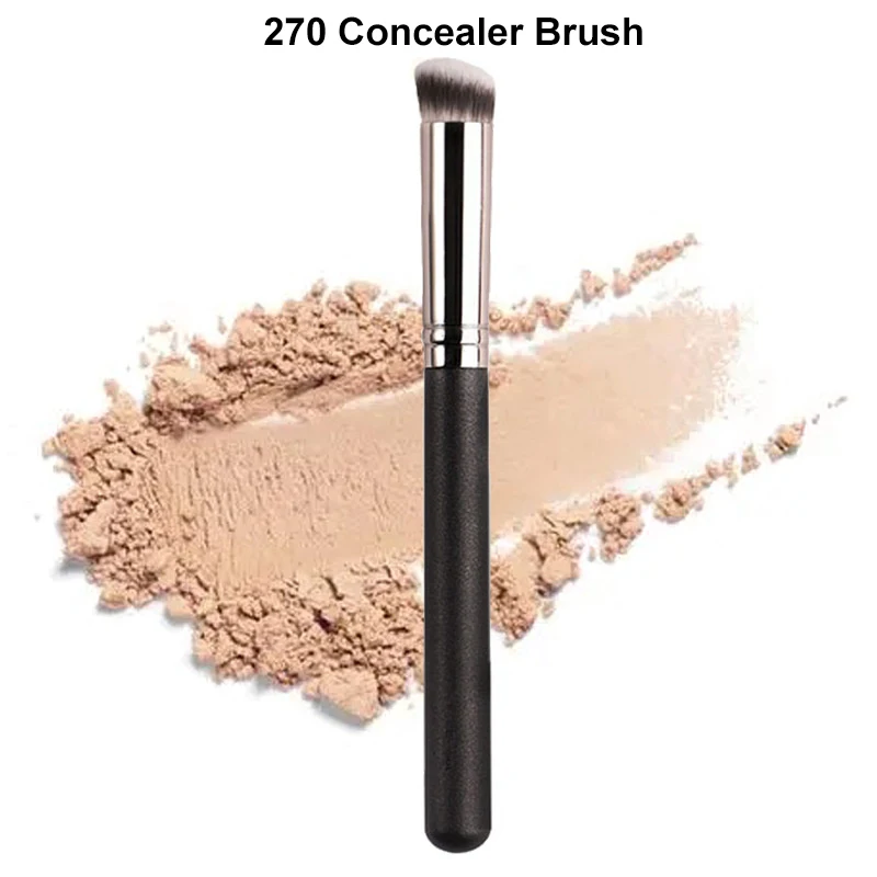 3pcs Beveled Foundation Concealer Makeup Brushes Seamless Cover Synthetic Dark Circle Liquid Cream Cosmetics Contour Brush Tool