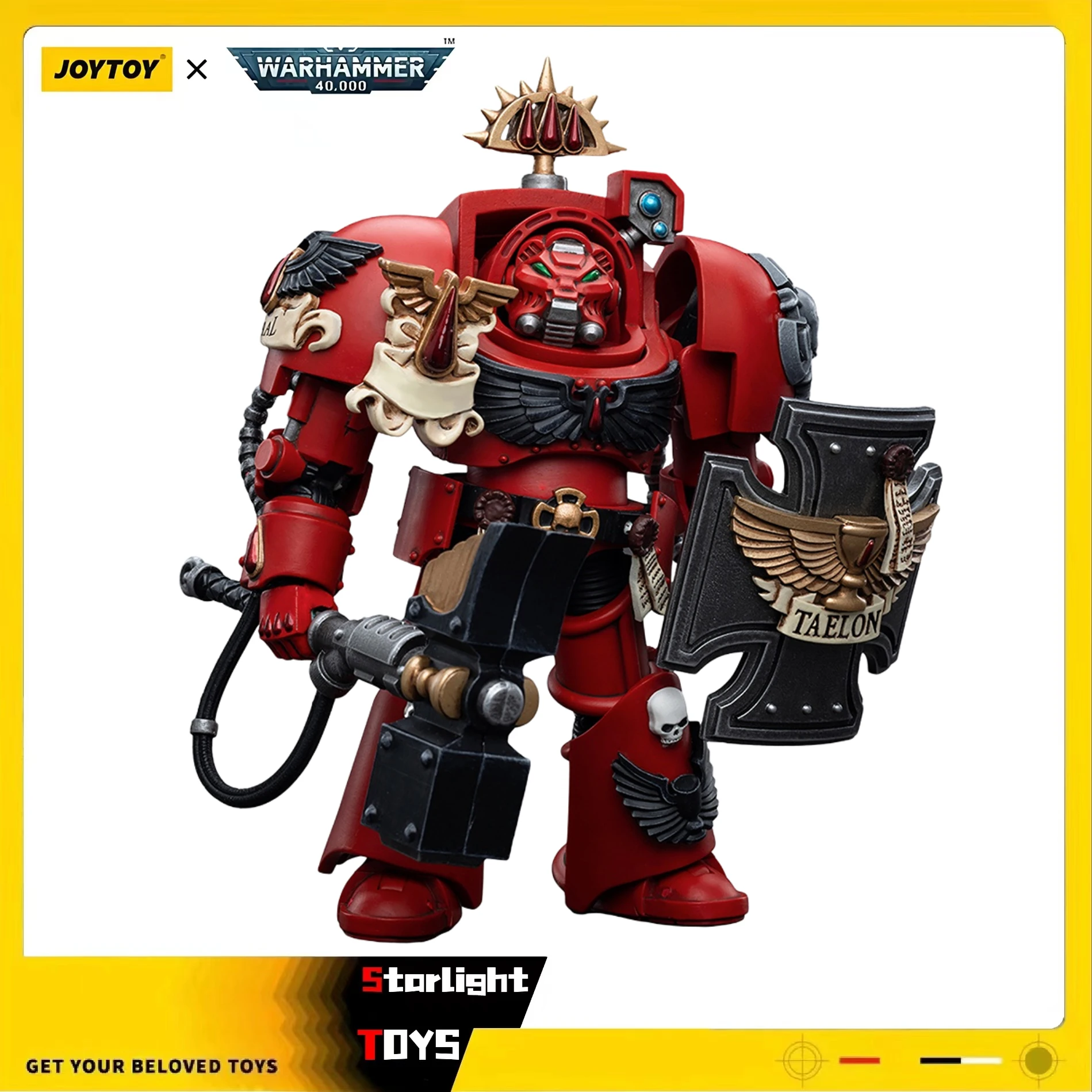 

JOYTOY 1/18 Фигурка Warhammer 40K Blood Angels Assault Terminators Brother Taelon Коллекция игрушечных моделей