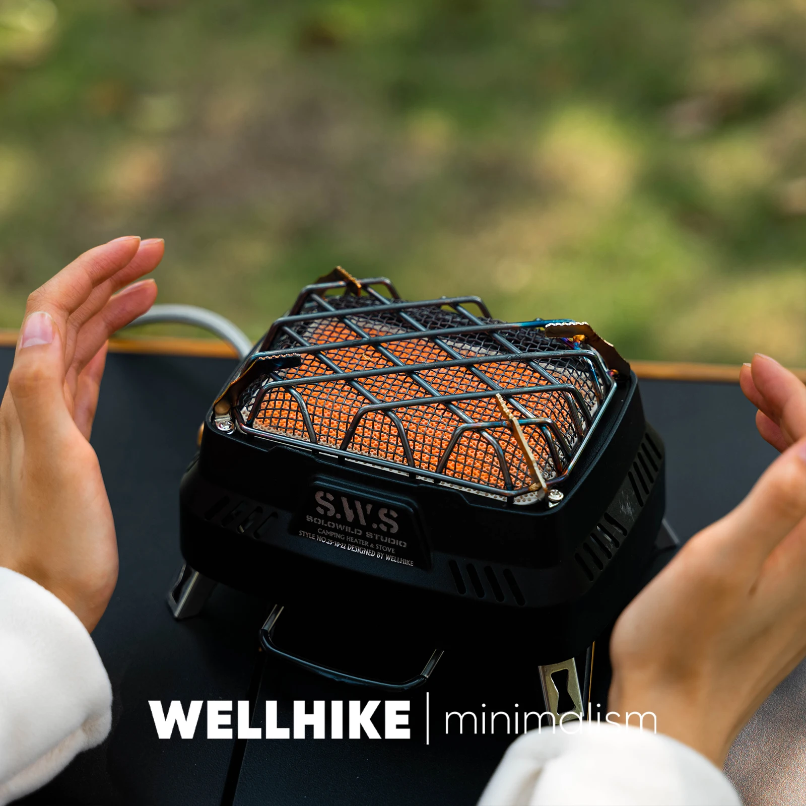

WELLHIKE Многофункциональная нагревательная плита для улицы, закрытая плита для приготовления чая, портативная мини-печь для кемпинга, головка