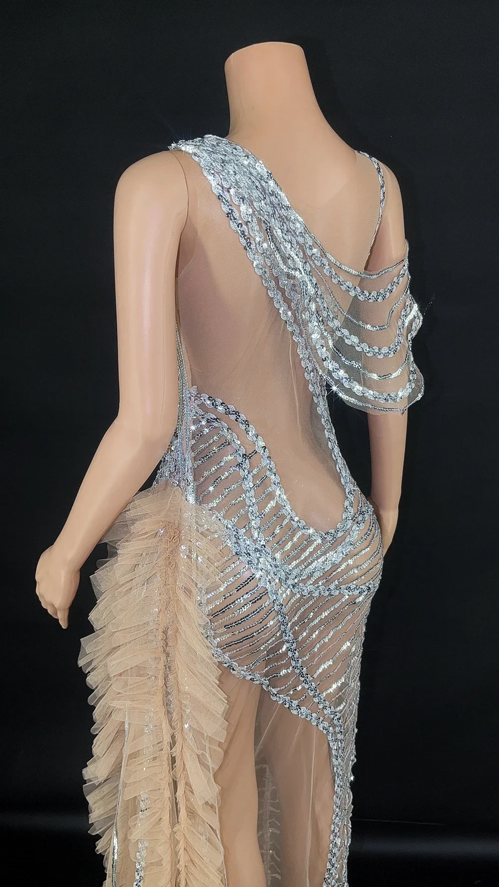 Long Party Dress  Women Sexy Wedding Evening Prom Birthday Dress Photography Dress Singer Show Stage Wear