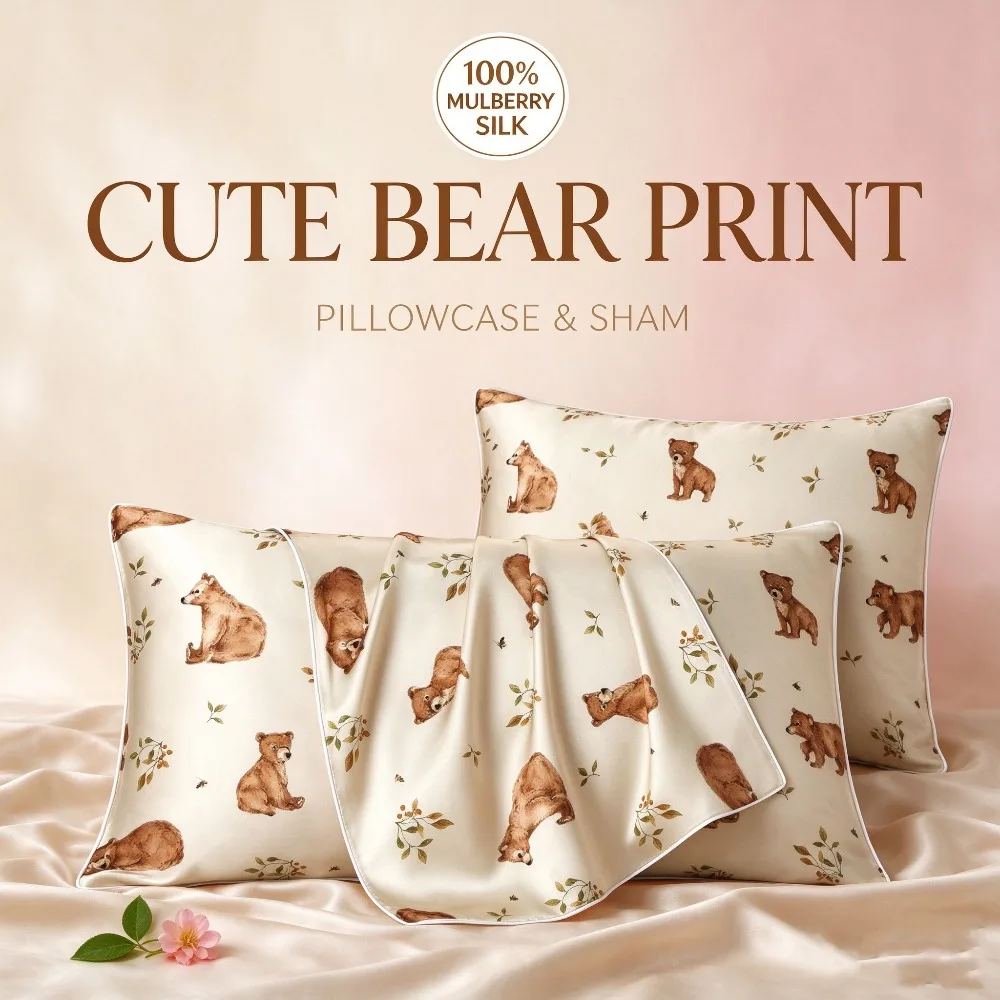 Mulberry Silk Pillowcase 40 Momme 6A Grade Front Silk Backside Polyester Pillow Covers for Hair Skin Queen Size 48x74cm Gift Box