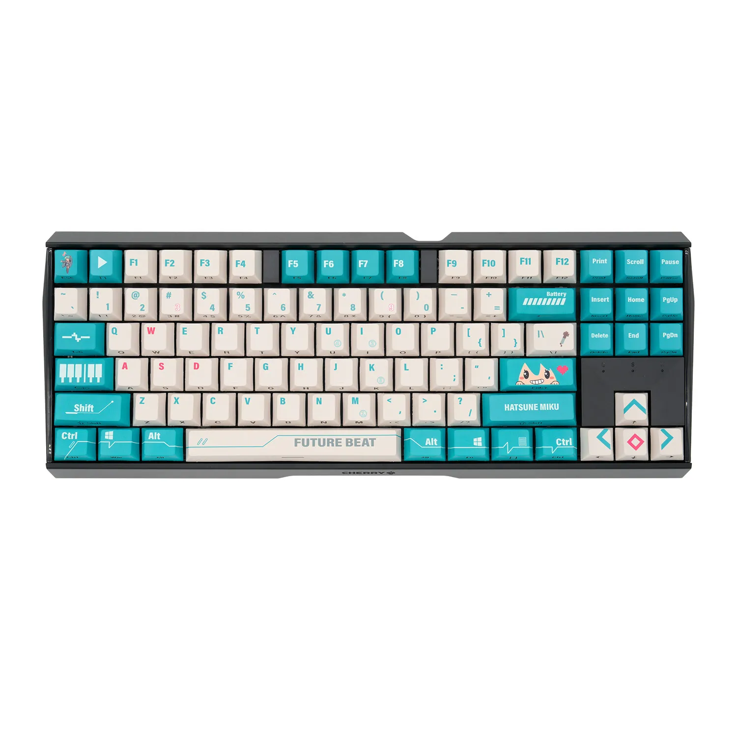 

Аниме-фигурка Хацунэ Мику, механическая клавиатура, 88 клавиш, проводное подключение, аниме-периферия, подарок для мальчиков и девочек, цветная подсветка