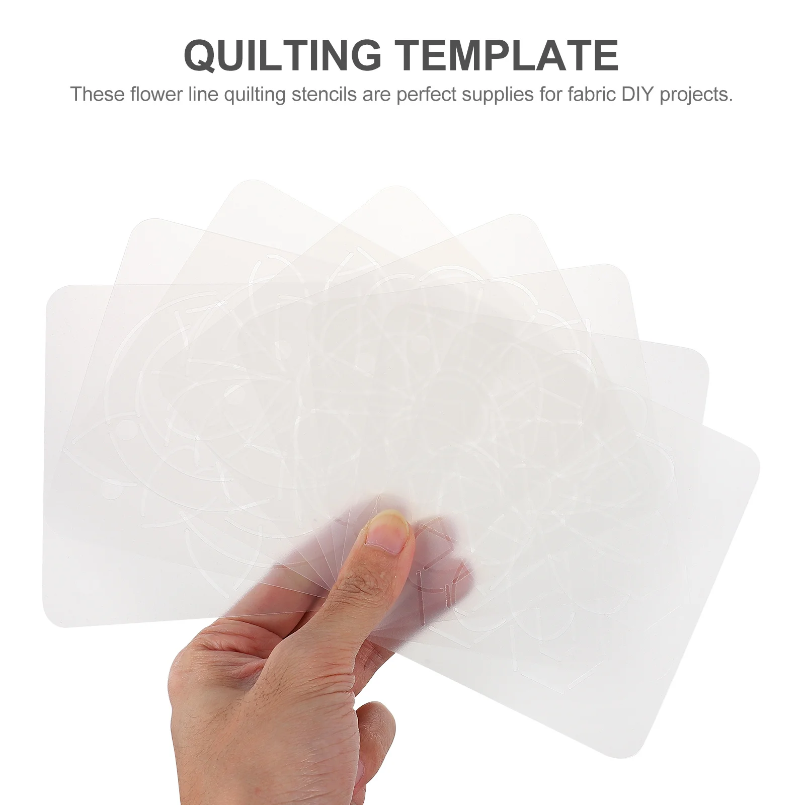 

8pcs Quilting Template Sewing Patchwork Stencils Plastic Embroidery Templates Flexible Durable DIY Projects Pillow Canvas