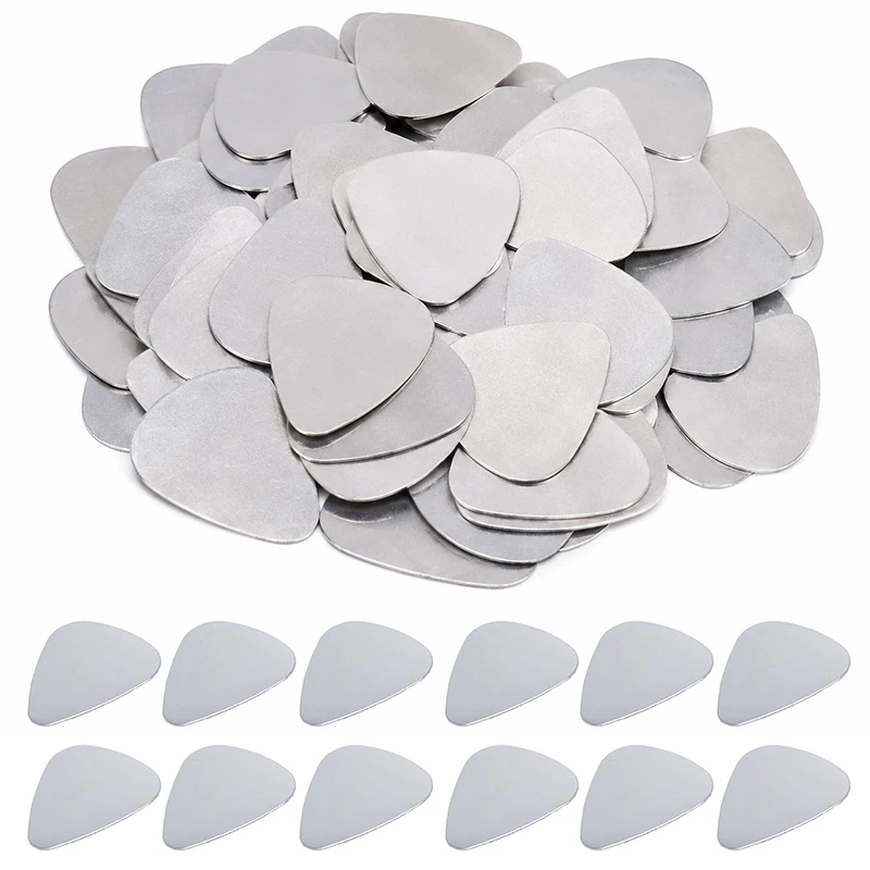 10/20PCS Stainless Steel Heart Shaped Guitar Picks Premium Metal Plectrums for Clear Tone Electric Acoustic Guitar Bass Play ZYF