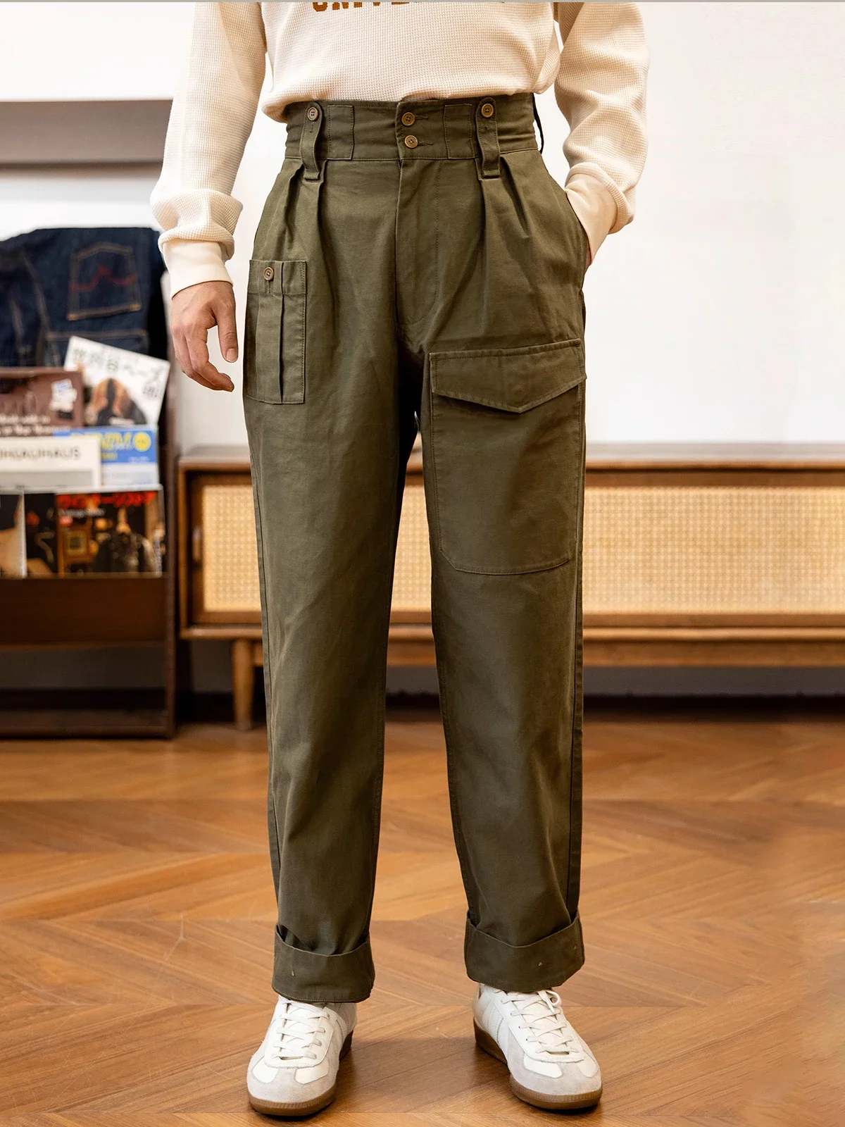 

Red Tornado Workwear Pants Vintage-Inspired Army Trousers Relaxed Fit OG107
