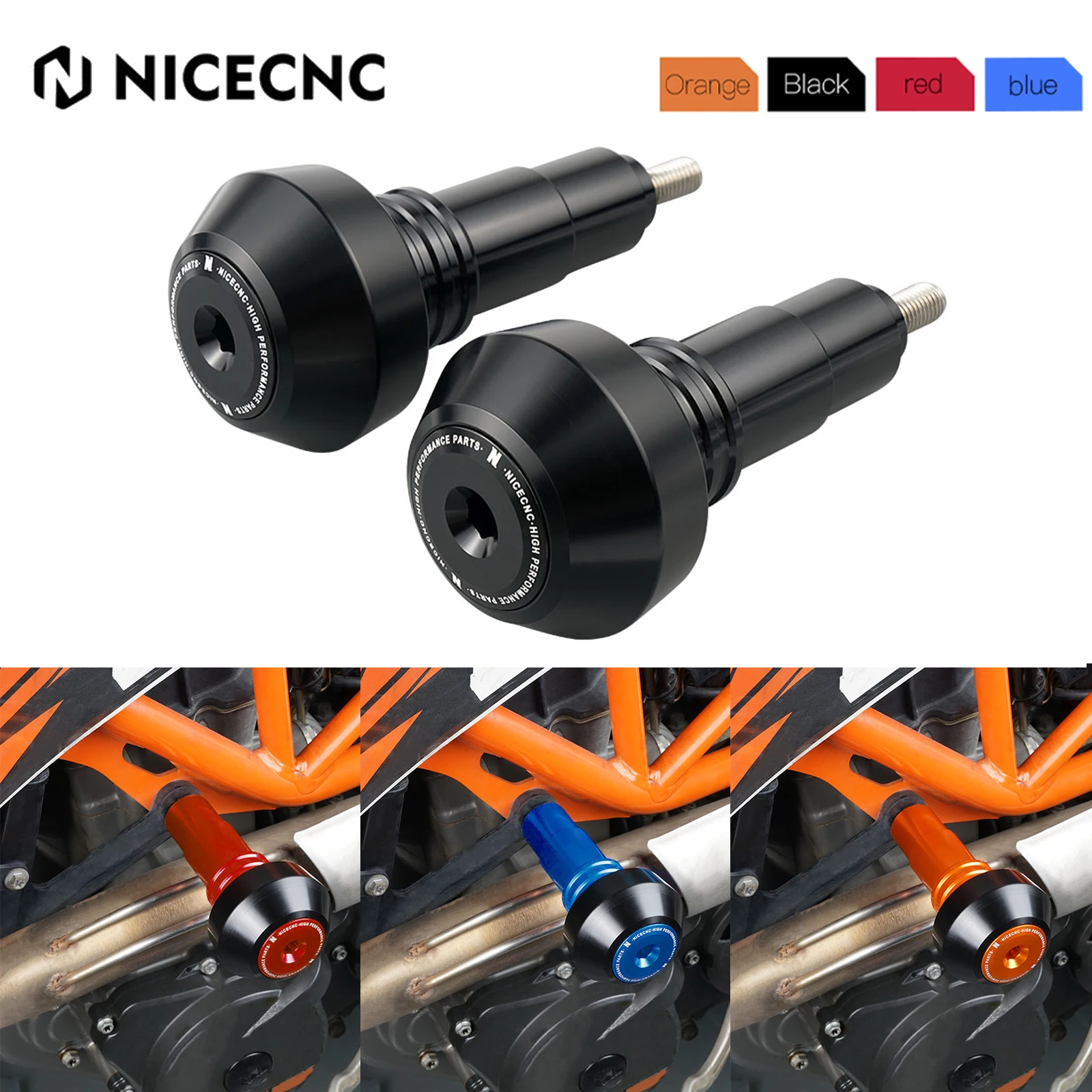 

For KTM 690 Enduro R 690 SMC R 2008-2024 NICECNC Frame Sliders Protectors Husqvarna 701 Supermoto 701 Enduro GasGas 700 SM/ES 22