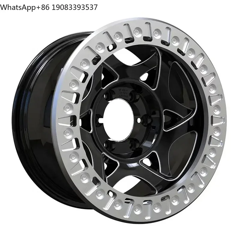 16 17 18  19 20 21 6x139.7 Car Rims Concave Design Custom Color  0ff-road Beadlock  Wheels for Y60 Y61for Ford for Jeep JK H2