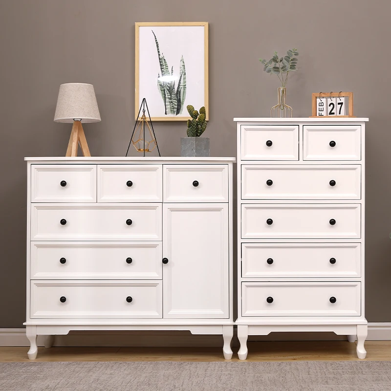

American chest of drawers solid wood locker bedroom storage cabinet living room sofa side cabinet