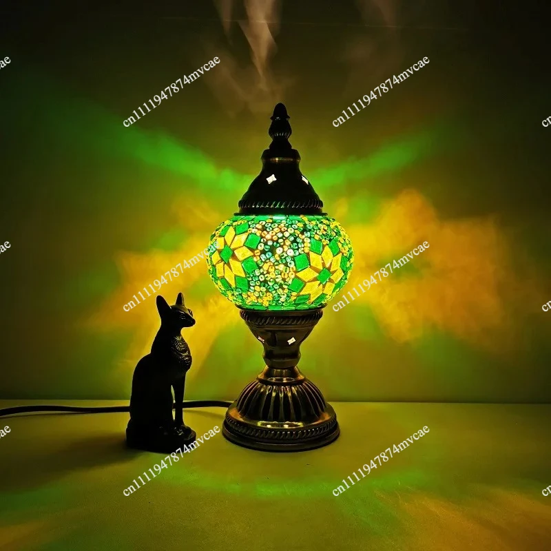 For Turkish retro romantic small table lamp bedroom study cafe restaurant hotel homestay decorative table lamp