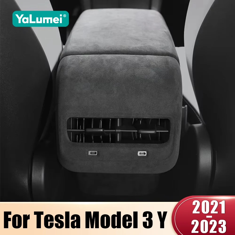 For Tesla Model Y 2021 2022 2023 2024 Model 3 2021-2023 Car Rear Air Conditioning Vent Outlet Cover Trim Accessories