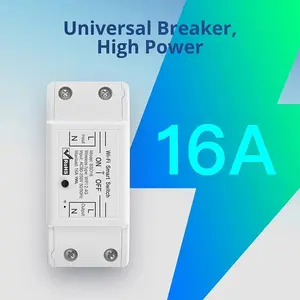 Sakelar Pintar WiFi 16A Sakelar Kontrol Nirkabel Rumah Pintar Pemutus Relai Kontrol Suara Jarak Jauh Mendukung Alexa Google Home Ewelink 10 sakelar wifi geng 5 penjualan terbaik - №