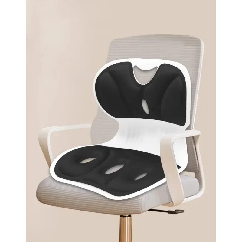 Lumbar Support Cushion Office Seat Lumbar Support Posture Correction Memory Foam Non-Slip Cushion Pain Relief Chair Breathable