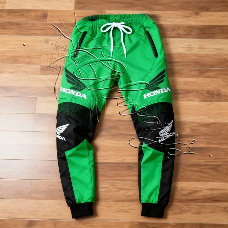 2026 تصميم جديد هوندا سباق الدراجات النارية دعوى الرجال موتو على الطرق الوعرة متحمس السراويل الإنحدار دراجة هوائية جبلية السراويل المألوف الرجعية #2