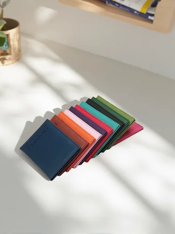 High Quality English PU Leather Passport Covers Document Cover Travel Passport Holder ID Card Passport Holder Travel Acceessory