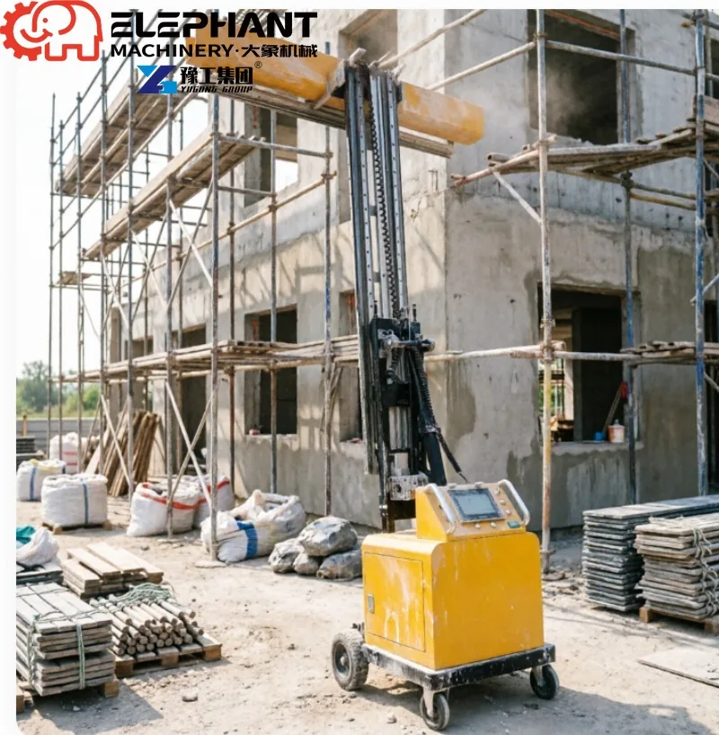 Full Automatic Cement Screeding Wall Smoothing Robot, 1300mm Working Width Putty Scraping Machine For House Decoration
