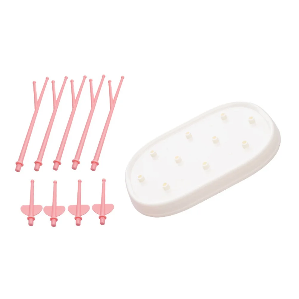 

Baby Bottle Drying Rack Pink Eco-Friendly Plastic Multifunctional Bottle Dryer Stand For Cups Accessories Organizer Tree-Shaped