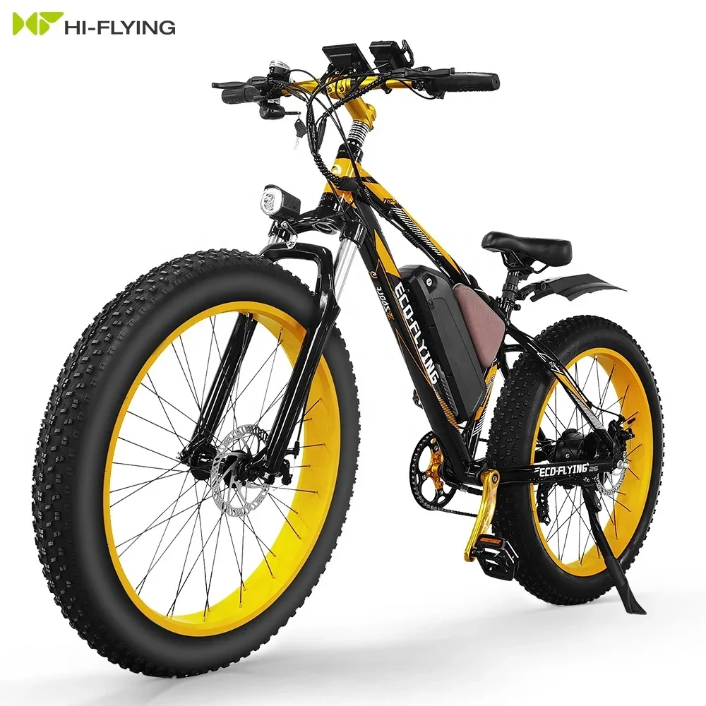 

Big Tire Eu Stock 1000w Motor Electric Bicycle 26inch Fat Bike Elektro for Adults Lithium Battery 48V Rear Hub Motor 500w Ad 26"