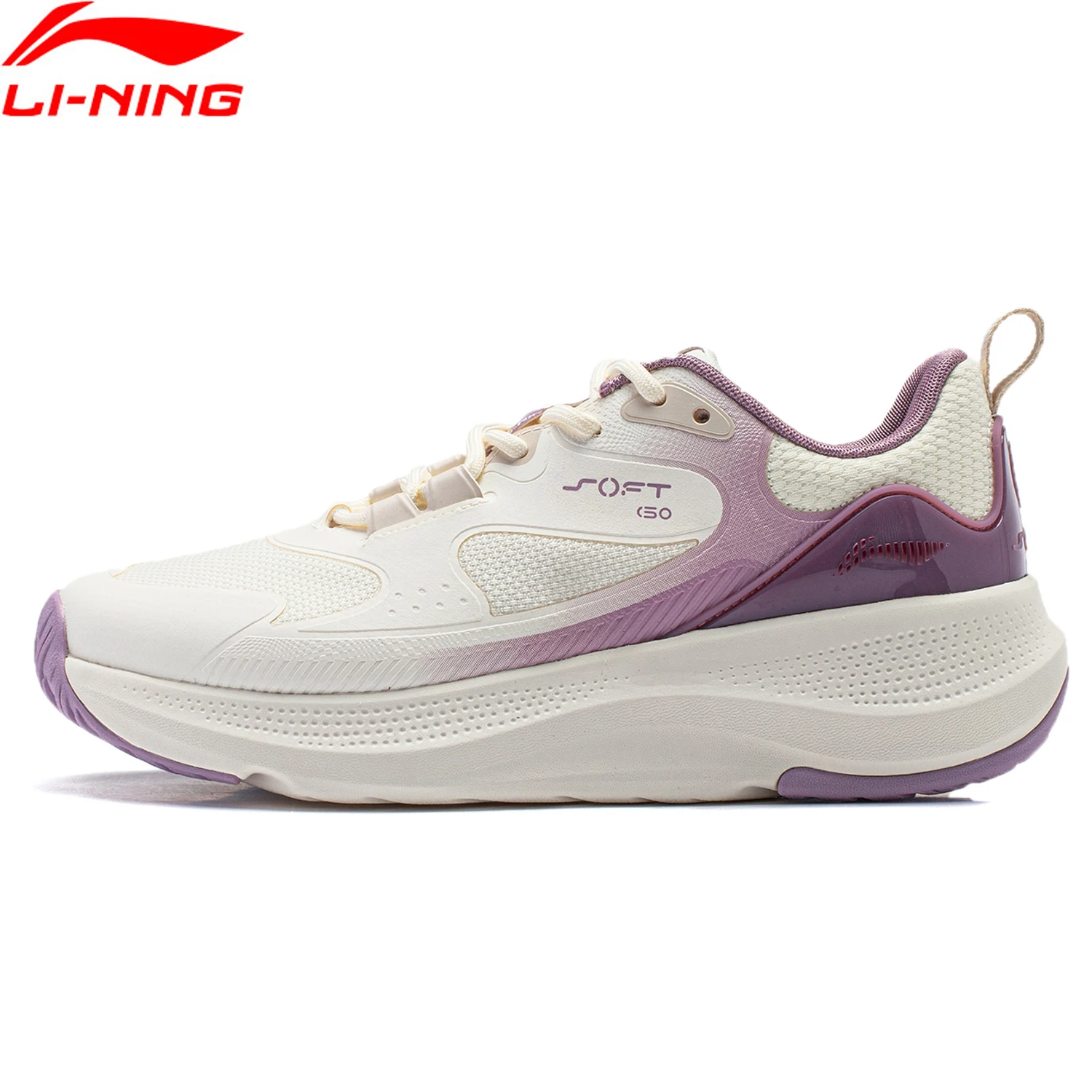 Li-Ning Women SOFT ELEMENT Classic Lifestyle Shoes Cushion Breathable Leisure Fitness Sport Shoes Stylish Sneakers AGLU012