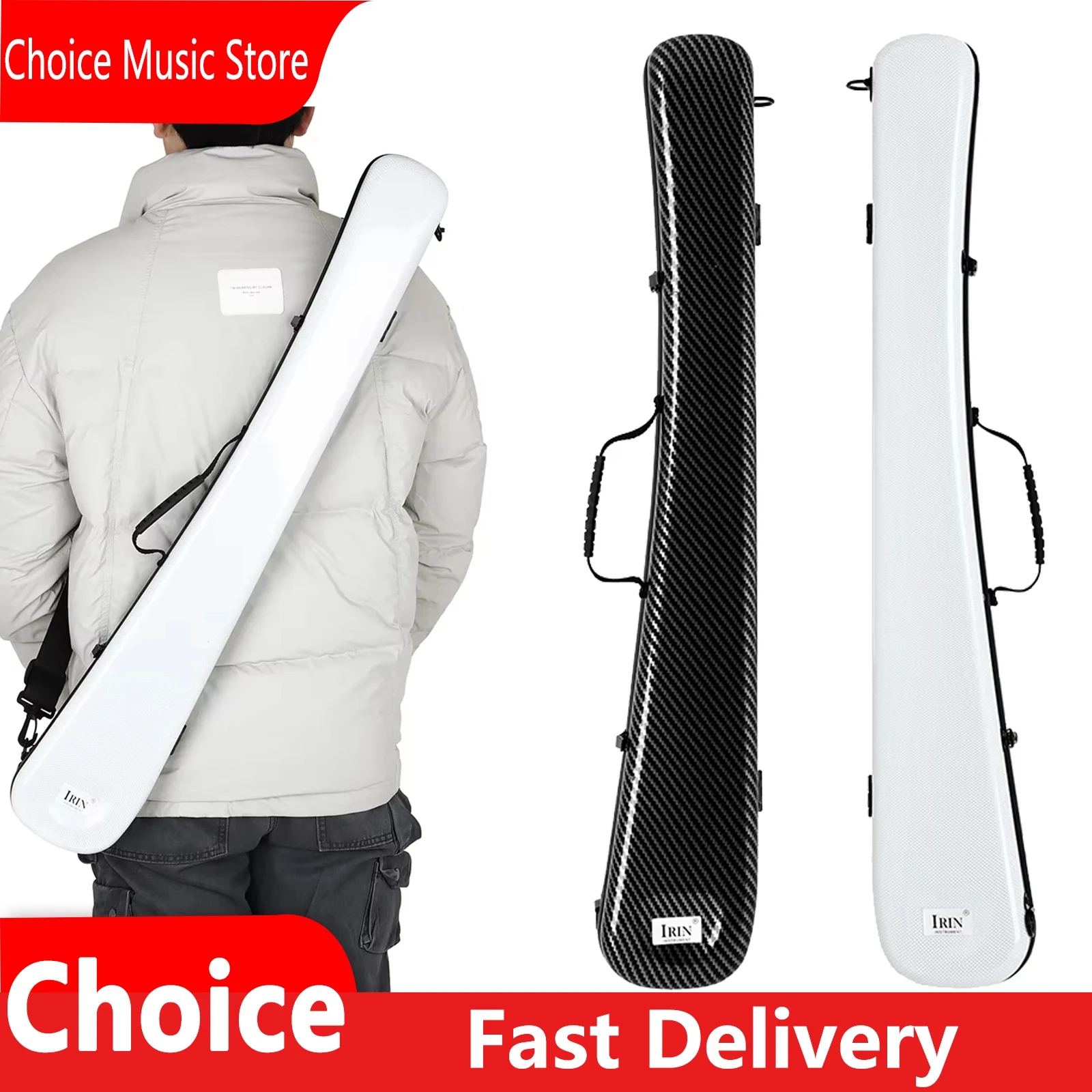 

IRIN Bow Case Big Bass Universal Thickened Sponge Cello Portable Anti-Knock Composite Bow Case Big Bass Bow Case Accessories