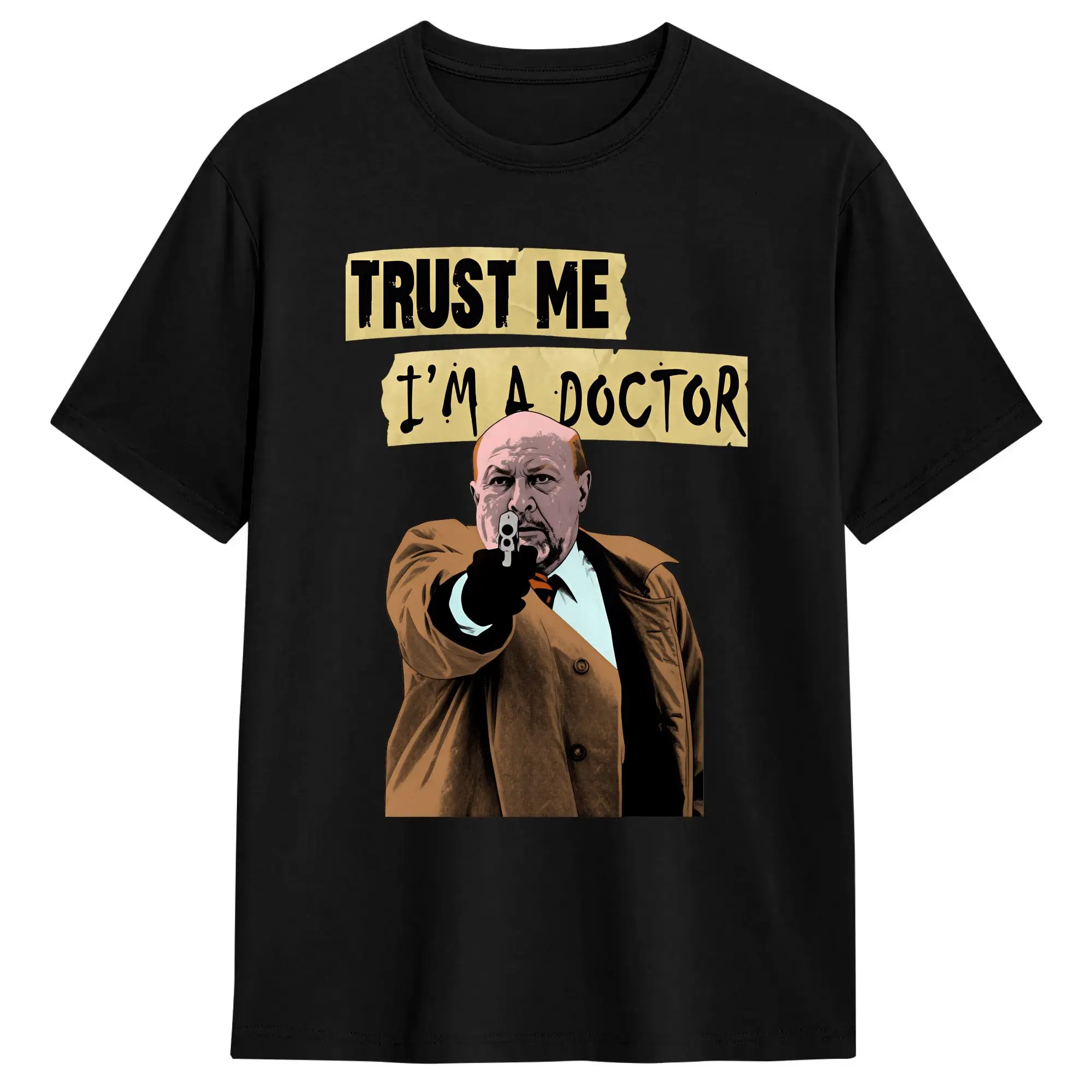 Dr Loomis Trust Me I'm a Doctor T-Shirt Men  Vintage T-Shirts Summer Crew Neck Harajuku Tee Shirt Pattern Plus Size Tops