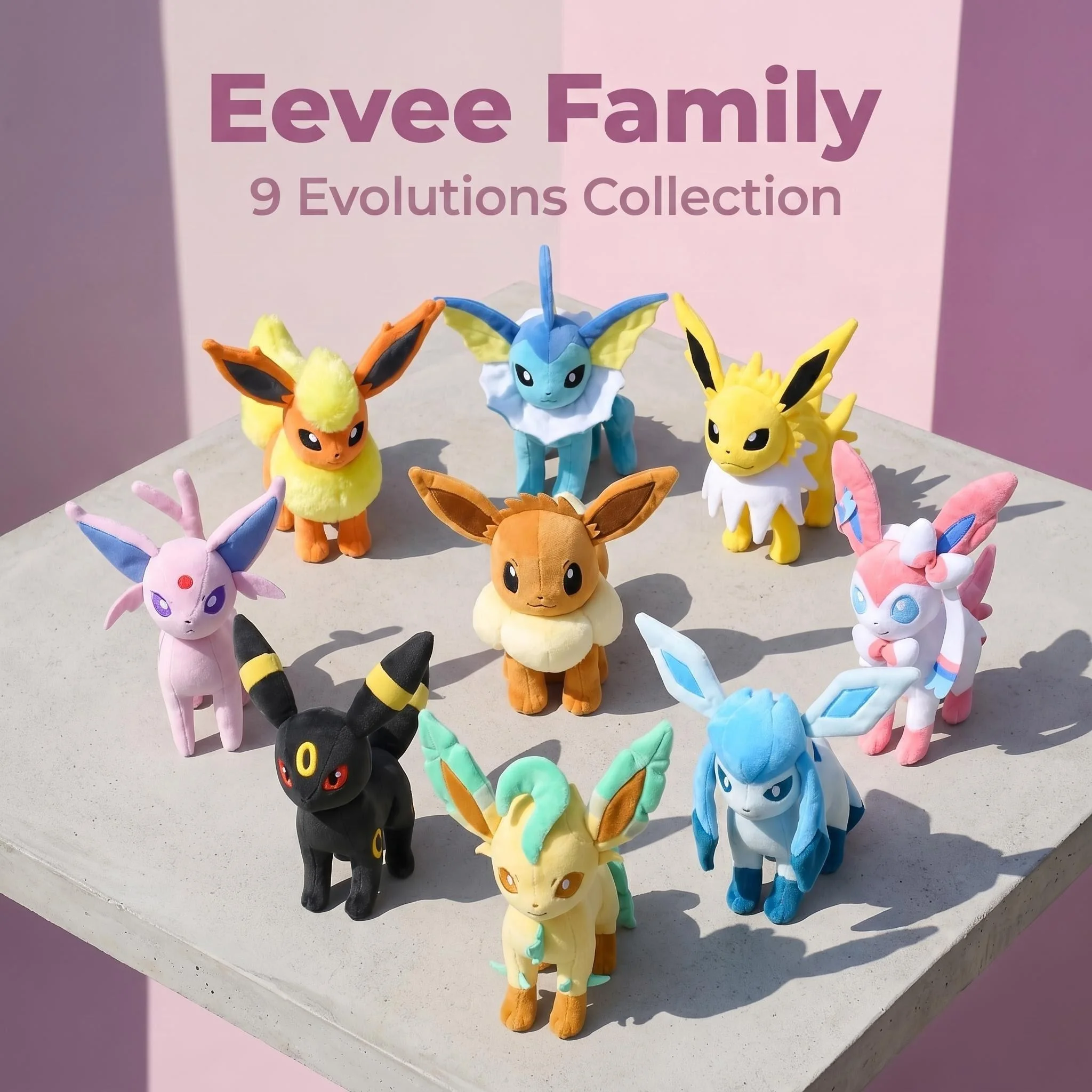 ensemble-de-peluches-pokemon-a-vendre-collection-eevee-flareon-vaporeon-umbreon-glaceon-leafeon-sylveon-–-jouets-en-peluche