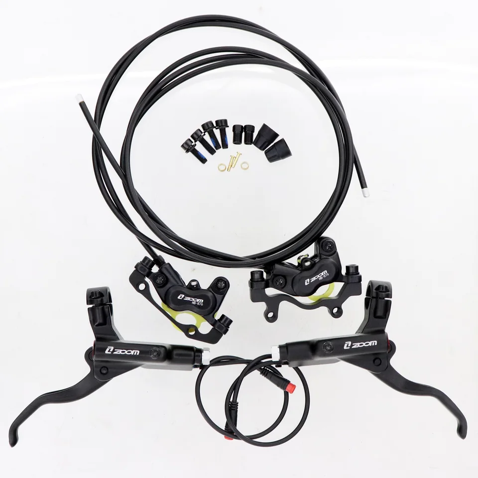 ZOOM HB-876E E-Bike 4-Piston Hydraulic Disc Brake Set Electric
