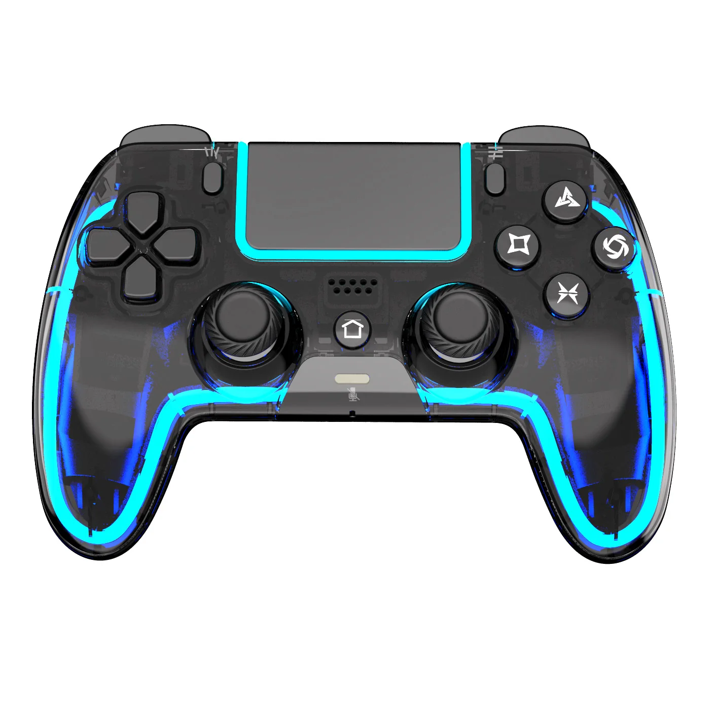

Подходит для игровой консоли PS5, беспроводной Bluetooth-контроллер с RGB-подсветкой и программируемыми кнопками, игровой контроллер для ПК и Android.