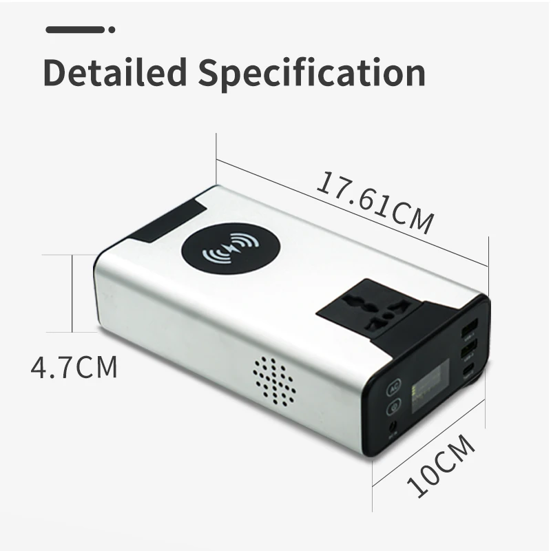 Small Best Portable Fast Charger for Phone Outdoor Large Power Bank Wireless Solar Backup Battery Power Station Home
