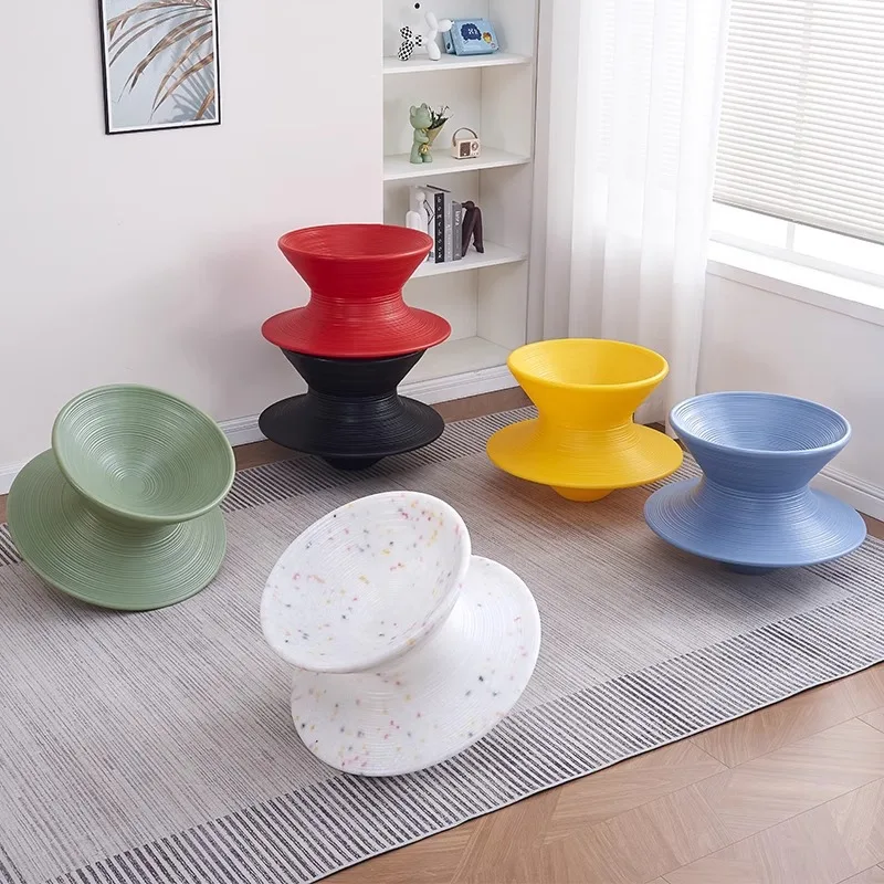 Nordic ins Internet celebrity creative gyro chair shopping mall leisure seat amusement park 360 degree rotating tumbler stool - view 4