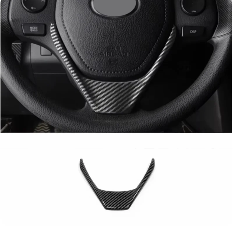 

For Toyota RAV4 2016 2017 2018 Car Cover ABS Plastic Steering Wheel Interior Kit Switch Trim Frame Hoods Part Moulding