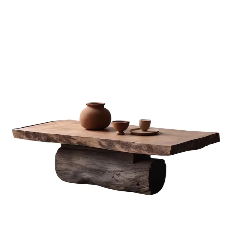 Side several living room household medieval fragrant camphor wood solid wood coffee table retro wooden coffee table homestay