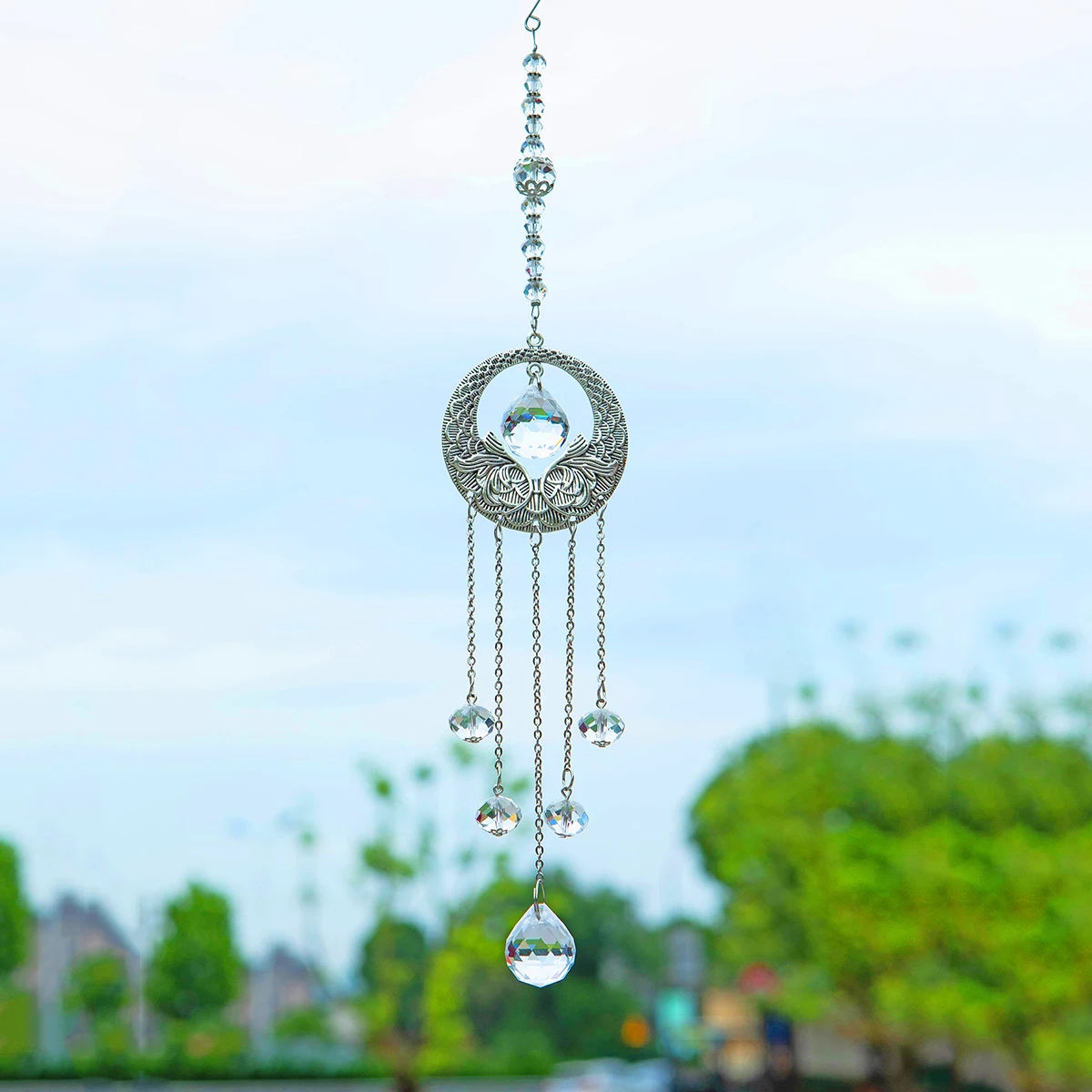 1 Piece Window Light Catcher Artificial Crystal Garden Sun Catcher Pendant Rainbow Maker Wedding Holiday Decoration Girl Gift