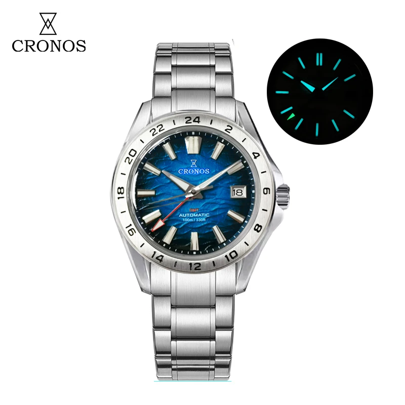 Cronos L6029 V2 GS Texture Dial Men Watch NH34 Automatic