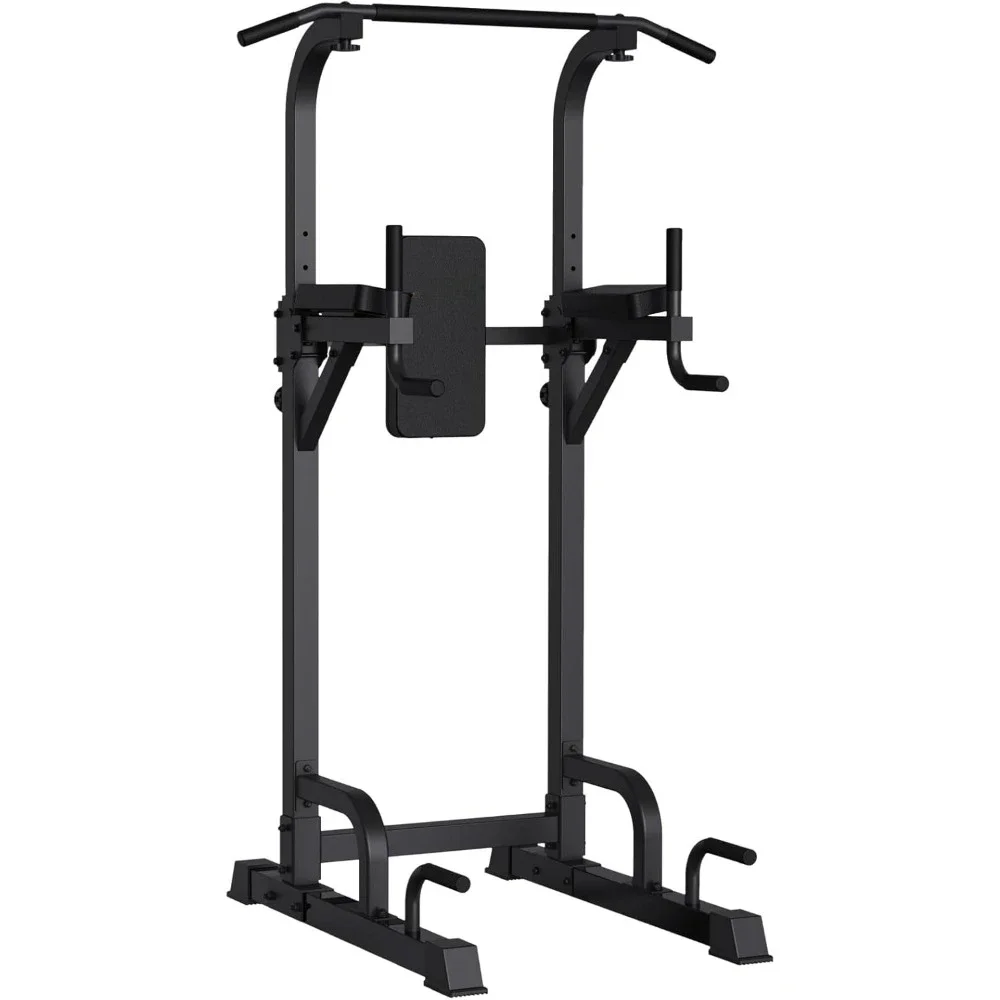 

Power Tower, Pull Up Bar Stand 9 Levels Adjust Workout Dip Station for Home Gym Strength Training Equipment, Power Tower