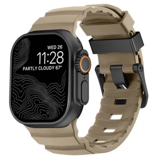 Trail siliconen band voor Apple Watch Ultra 3 49 mm 46 mm 45 mm 44 mm 42 mm 40 mm 41 mm Sportband voor iWatch-serie 11 10 9 8 7 6 5 SE3