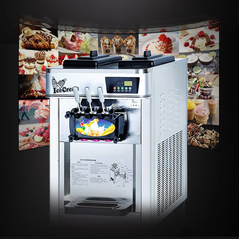 Ice Cream Machine Desktop All Stainless Steel Body Is Easy To Clean Durable And Fast Refrigeration Popsical Maker