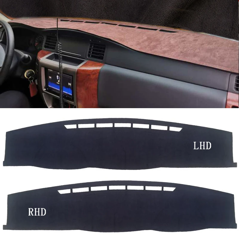 Car-styling Suede Leather Dashmat Dashboard Cover Dash Mat Accessories for Nissan Patrol ST Y61 4800 GRX GR V Pickup