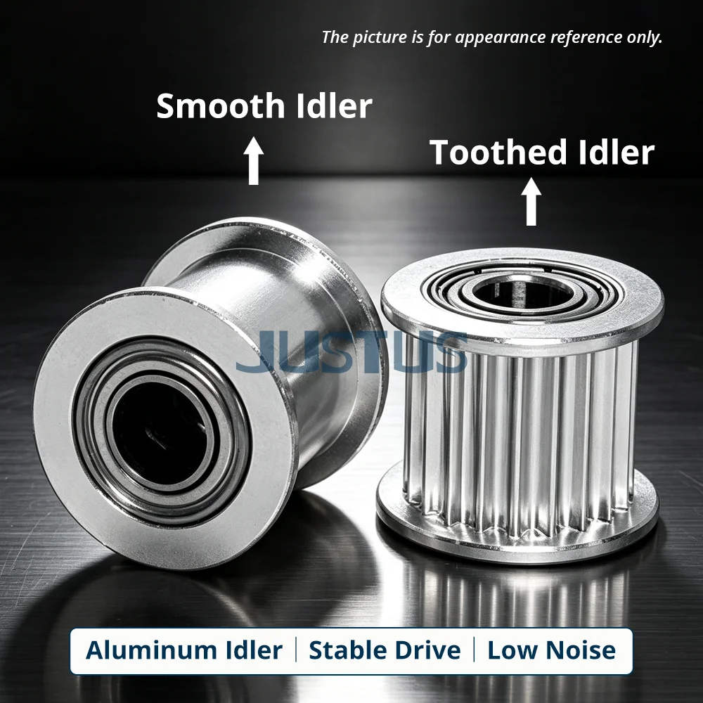 2GT Idler Type Synchronous Pulley, 30T/32T/34T/35T/36T/38T, Bore 3–15mm, for 6/10mm Width GT2 Timing Belt, 3D Printer CNC Parts