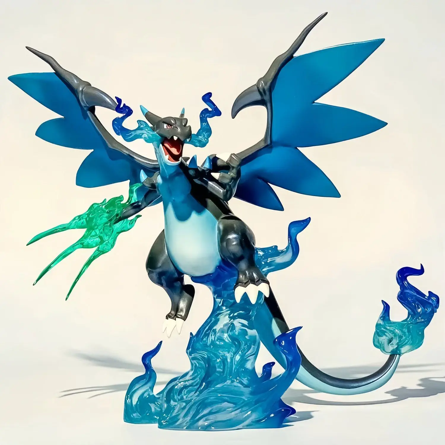 Anime Pokemon Mega Charizard X Figure Gk Dracaufeu Glurak Manga Statue Pvc Action Figurine Collectible Model Toy