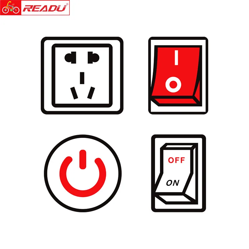 

READU Bike Stickers Personalized Sticker MTB Road Bicycle Frame Sticker Switch Decorative Decals bike accessories 4pcs