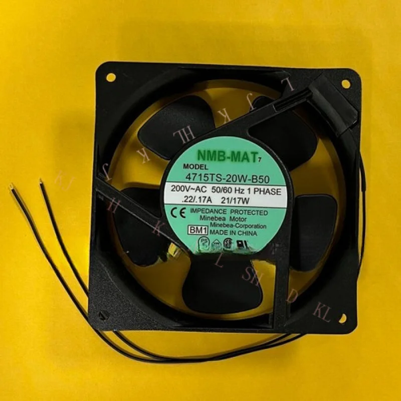 N  FOR NMB 4715TS-20W-B50 12038 AC200V 0.22A/0.17A 21/17W 12CM Inverter Cooling Fan