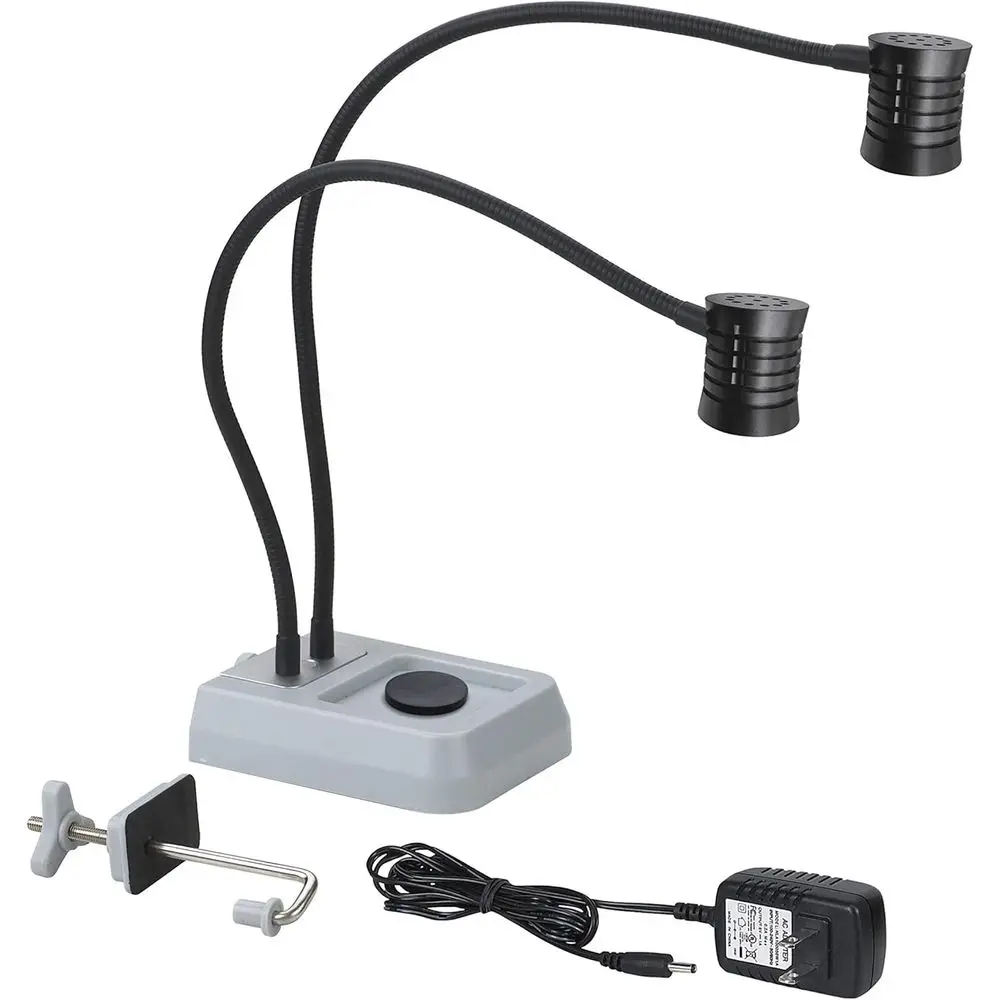 

Двухсветодиодная лампа для верстака, по 220 люмен на каждый из двух светодиодов (общая мощность 440 люмен)