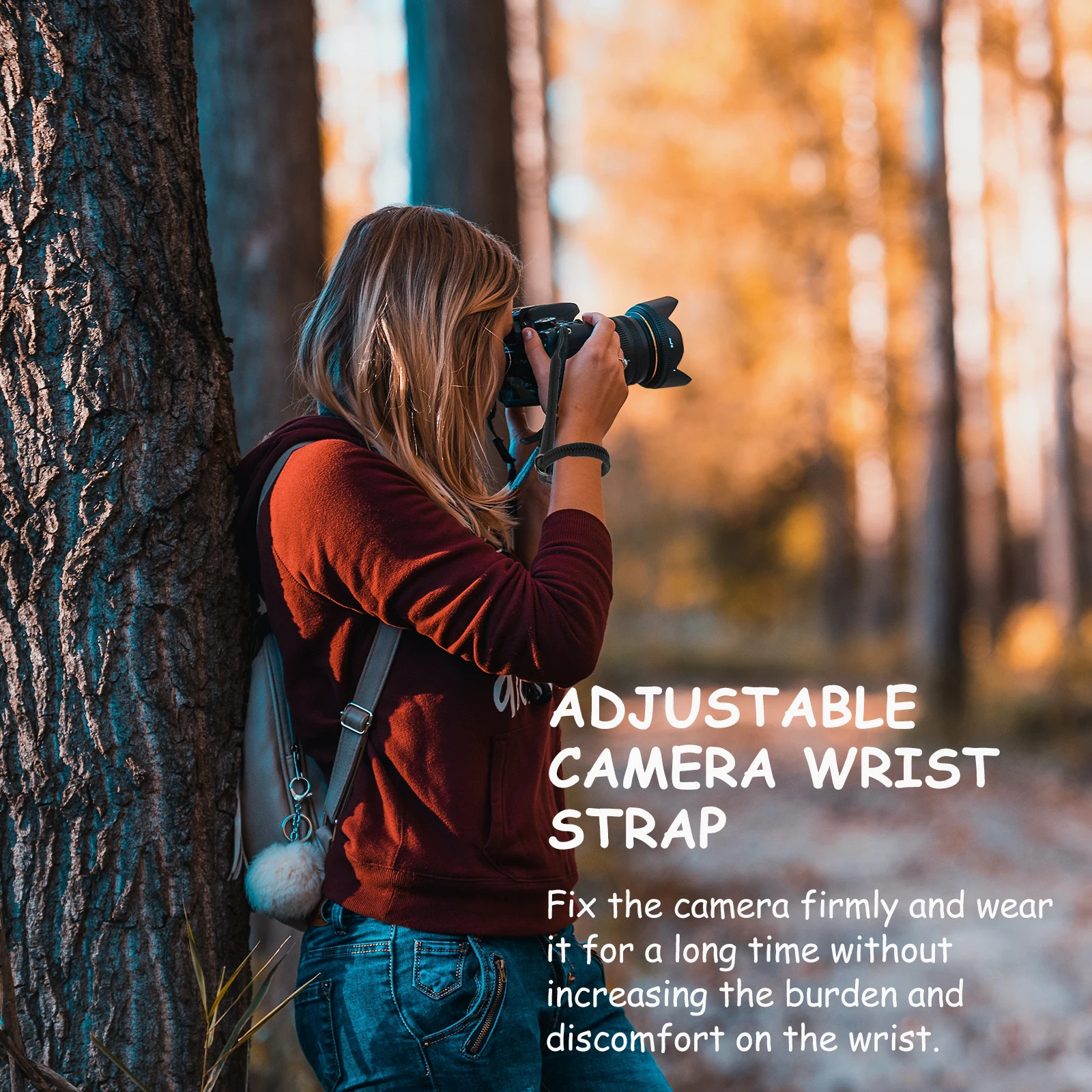 

Adjustable Camera Wrist Strap All Brands DSLR Mirrorless Quick Release Safety Rope Lanyard Protects for Telescope