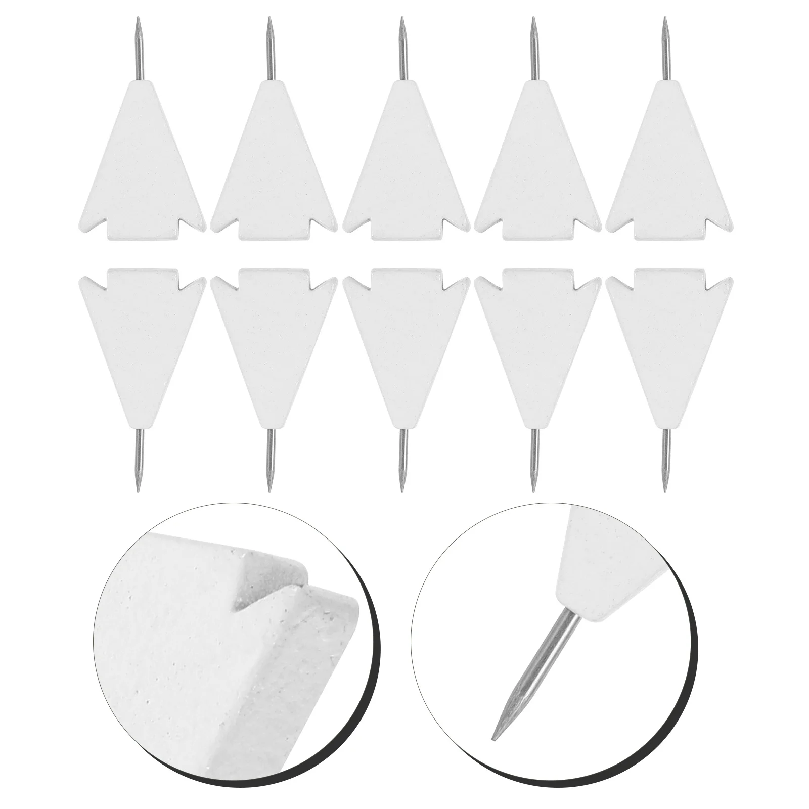 หมุดไม้ 10 ชิ้น หมุดติดกระดานประกาศ อุปกรณ์สำนักงาน ใช้ซ้ำได้ หมุดกระดานไม้ก๊อก หมุดติดผนังสำหรับแผนที่